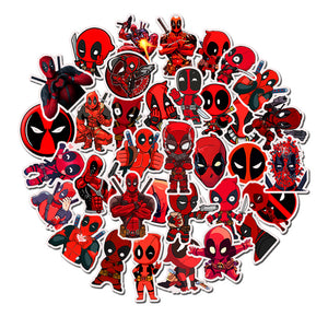 Pack of 35 Deadpool stickers